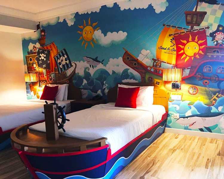 샌드&샌달스 데사루 비치 리조트&스파 외부 사진 A themed room at Legoland Florida Resort Hotel