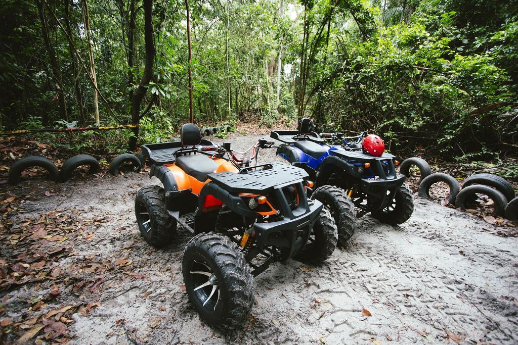 샌드&샌달스 데사루 비치 리조트&스파 외부 사진 ATV ride at the Forest Research Institute of Malaysia